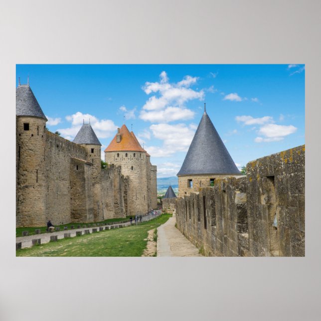 Medieval Walls of Carcassonne Poster (Front)