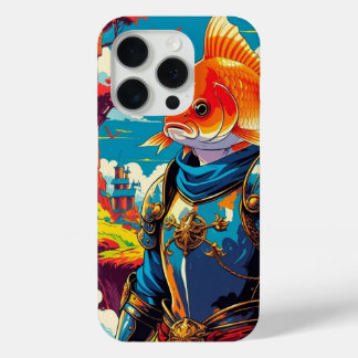 "Medieval Warrior Fish – Fantasy Battle Art" iPhone 15 Pro Case