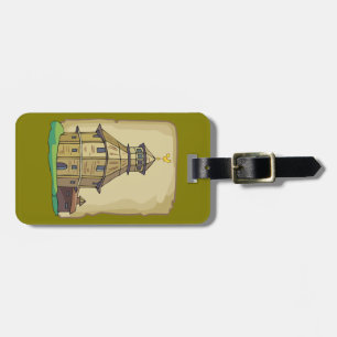 Medieval Wooden Watchtower and Fortress Luggage Tag