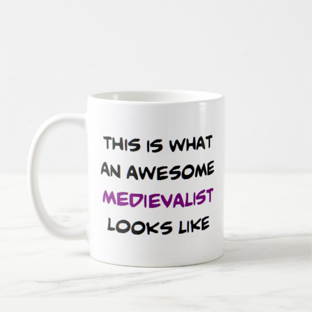 medievalist, awesome coffee mug (Left)