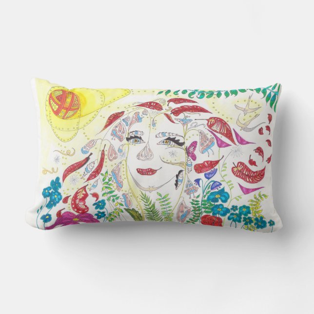 Medilludesign - Consciousness expansion Lumbar Cushion (Front)