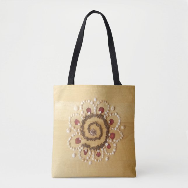Medilludesign - Spiral flower Tote Bag (Front)