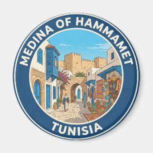 Medina of Hammamet Tunisia Magnet