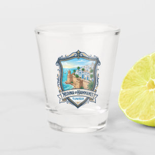 Medina of Hammamet Tunisia Shot Glass