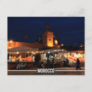 Medina of Marrakesh - Marrakesh Souks, Morocco Postcard