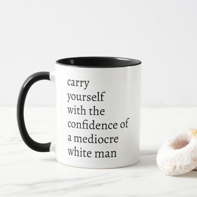Mediocre White Man Mug (With Donut)