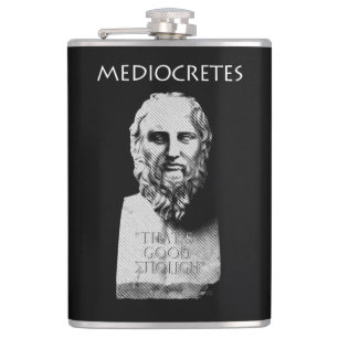 Mediocretes (Philosopher of The Mediocre) Hip Flask