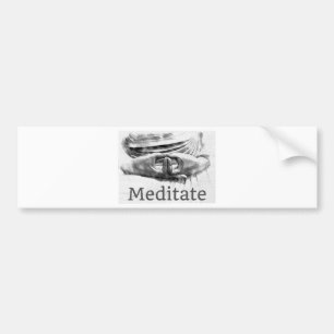 Meditate Bumper Sticker