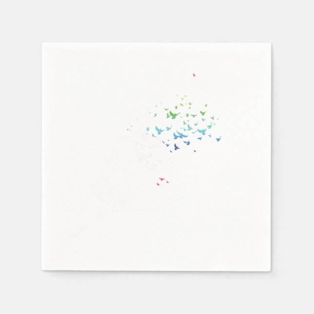 Meditate Chakra Yoga Yogi Namaste Pilates Om Gift Napkin (Front)