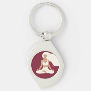 Meditate everyday key ring