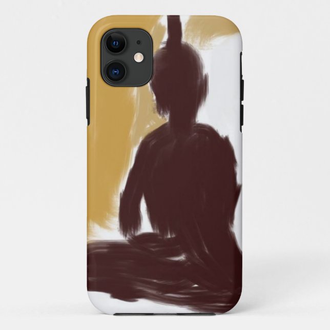 Meditate iPhone case (Back)