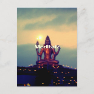 Meditate Postcard