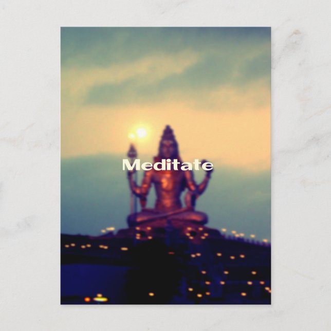 Meditate Postcard (Front)