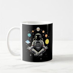 Meditating Astronaut - Galaxy Spaceman Astronomer  Coffee Mug