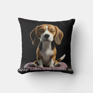 Meditating Beagle Cushion