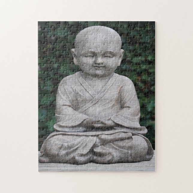 Meditating Buddah statue photo Jigsaw Puzzle (Vertical)
