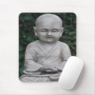 Meditating Buddah statue photo Mouse Pad
