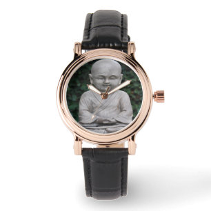 Meditating Buddah statue photo Watch
