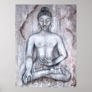 Meditating Buddha Art Print