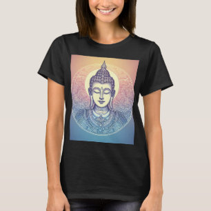Meditating Buddha Mandala Art T-Shirt - Zen Spirit