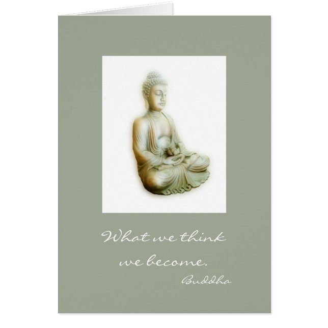 Meditating Buddha with words of wisdom (Front)