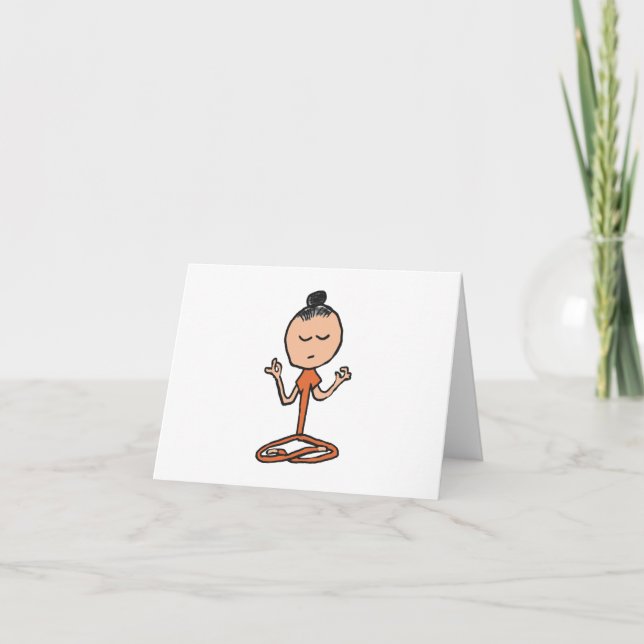 Meditating Buddhist Card (Front)