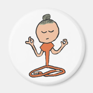 Meditating Buddhist Magnet