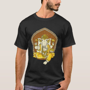 Meditating Elephant Hindu God Ganesha T-Shirt