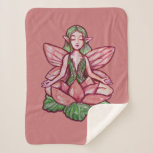 Meditating Fairy                                   Sherpa Blanket