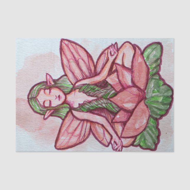 Meditating Fairy                                   Tissue Paper (Front)