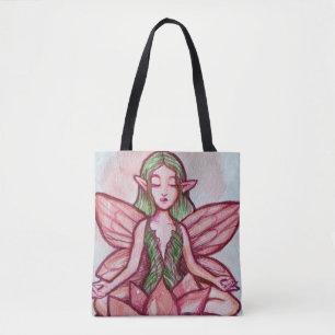 Meditating Fairy Tote Bag