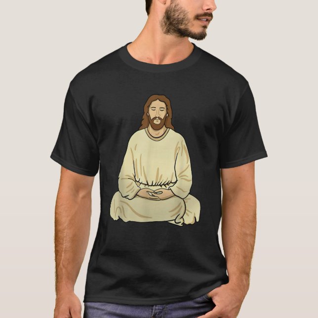 Meditating Jesus T-Shirt (Front)