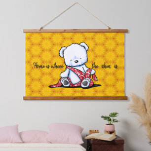 Meditating Moose KiniArt Doormat Hanging Tapestry