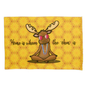 Meditating Moose KiniArt Pillowcase