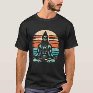 Meditating Rama Vintage Empowering Lord Ram Yoga M T-Shirt