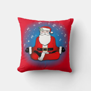 Meditating Santa  Cushion