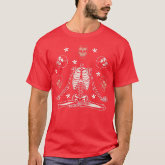 Meditating Skeleton, Yoga Skeleton  T-Shirt