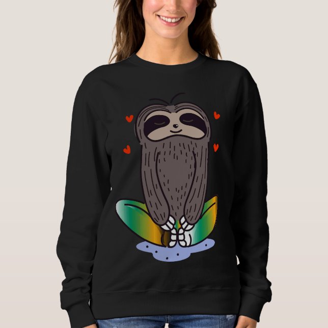 Meditating Sloth Sweatshirt (Front)