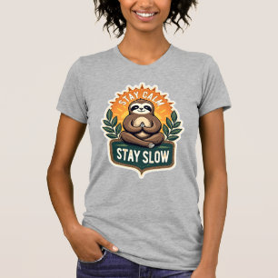 Meditating Sloth Vintage Relaxed Mind T-Shirt 2