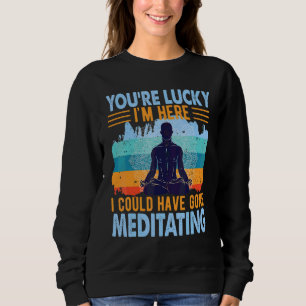 Meditating Spiritual Buddha Meditation Man Sweatshirt