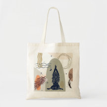 Meditation Abstract Reusable Tote Bag