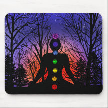 Meditation and the Trees on a starry night Sunset