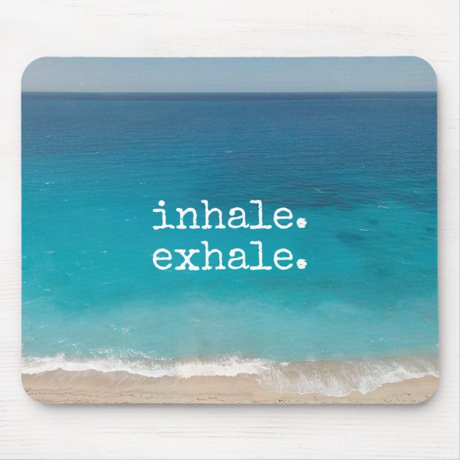 Meditation Beautiful Paradise Beach Mouse Pad (Front)