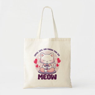 Meditation cat - Kawaii cat Tote Bag