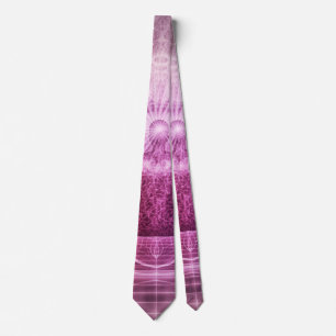 Meditation Chakra Zen Purple Men's Neck Tie