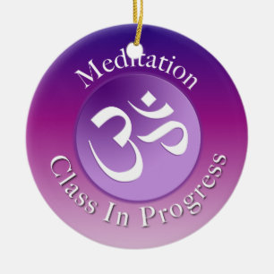 Meditation Class Door Hanger Ceramic Tree Decoration