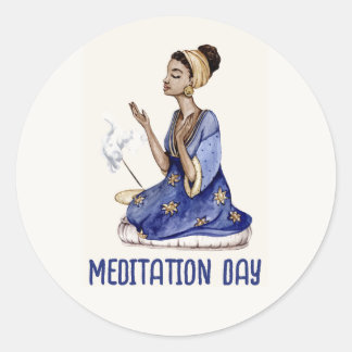 Meditation Day Sticker Sheet