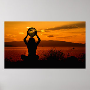 Meditation Earth Poster