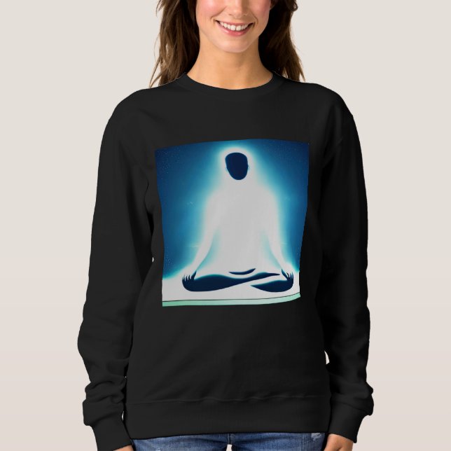 Meditation Enlightment Spiritual Yoga Transcendent Sweatshirt (Front)