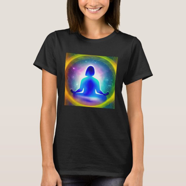 Meditation Enlightment Spiritual Yoga Transcendent T-Shirt (Front)